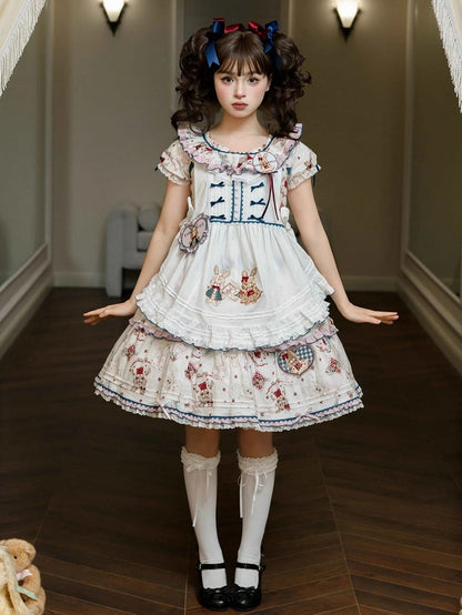 Bunny White Sweet Lolita Apron