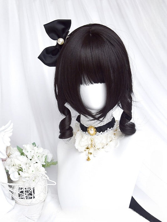 Short Color Options 6 Bangs 25CM With Cut Bob Wig