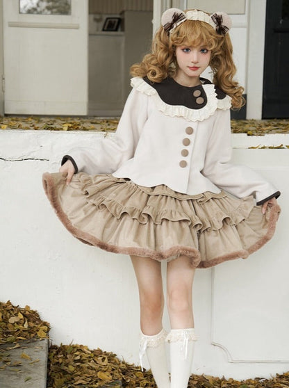 Coco Coat Dress Volume Girly Ruffle + Skirt Diary