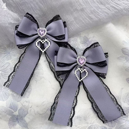 Heart Brooches Options Decorated Bowknot 15