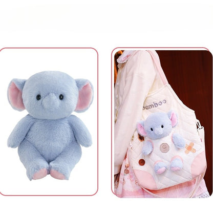 Bag WhitePink With 3 Detachable Plushie Cut-out Design Options Crossbody