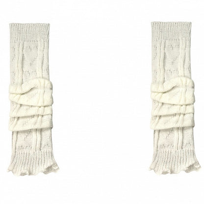 Knitted Blue/Yellow/Black/White Leg Warmers