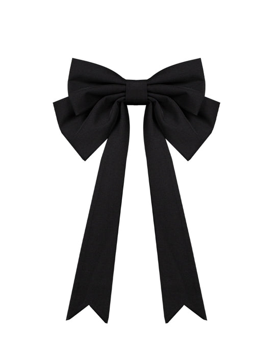 Accessoire de robe à gros nœud noir
