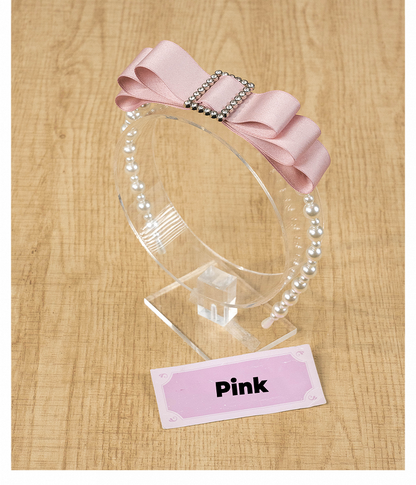 Perlen Quadrat Kei Pink/Pink/Blau/Schwarz Strass Schleife Dusty Jirai KC