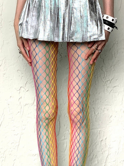 Regular Tights Fishnet Colorful Y2K Version