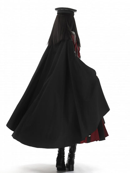 Cape All Military Lolita Black