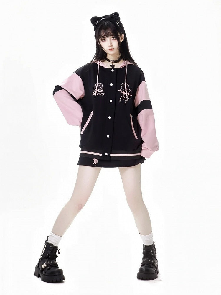 黒の刺繍スカート