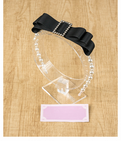 Perlen Quadrat Kei Pink/Pink/Blau/Schwarz Strass Schleife Dusty Jirai KC
