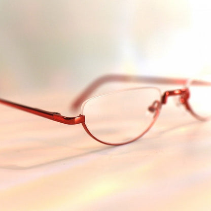 Cyberpunk Glasses Red Semi-rimless Wine