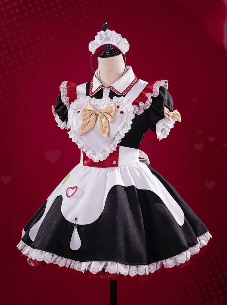 NEEDY GIRL OVERDOSE Sweets Paradise Maid Dress Lolita-Style Cosplay Costume