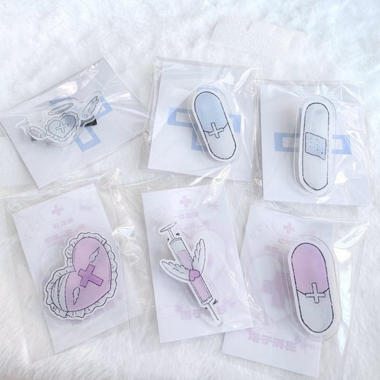 Pink Light Blue Kawaii Hairclip