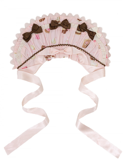 Green Bonnet Pink Mint / Lolita Sweet