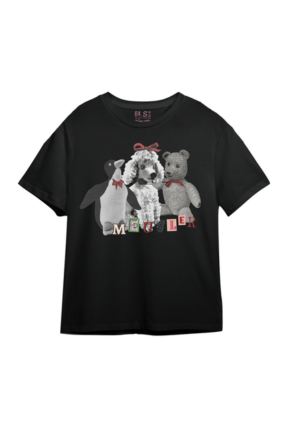 Bär Pinguin Collage Vintage T-Shirt