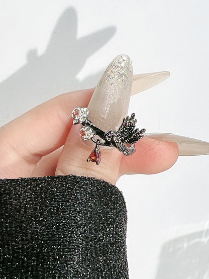 7 Raven Options Ring Gothic Design