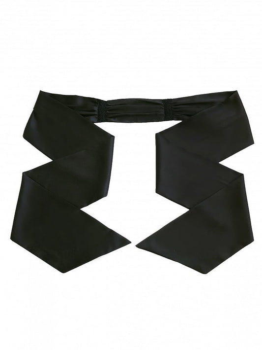 Black Satin Waist Belt