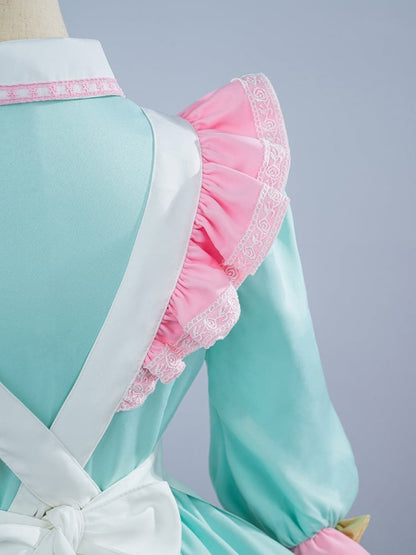 NEEDY GIRL OVERDOSE Mint Green Maid Apron Dress Lolita-Style Cosplay Costume