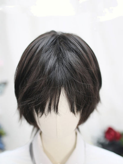 Black 25-30CM Ouji Short Wig