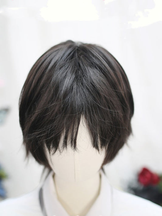 Black 25-30CM Ouji Short Wig