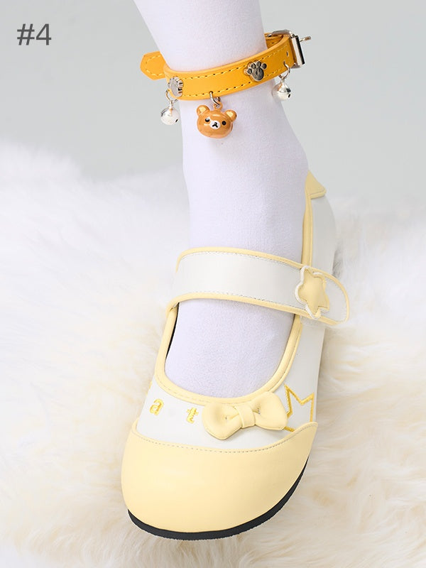 Sweet Adjustable Buckle Leg Loop With Bells And Charm