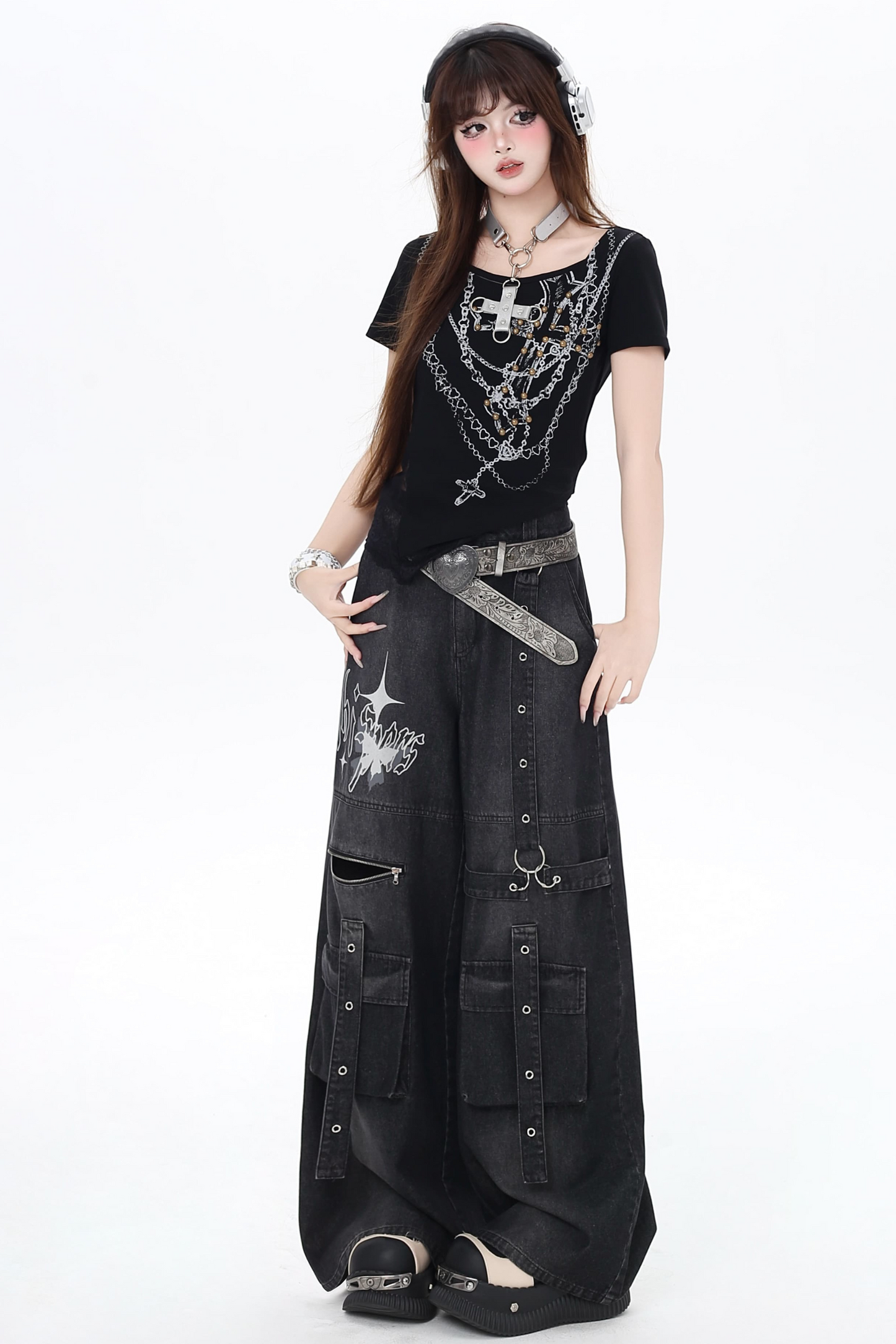 Asian Sweet Pants Loose Cool