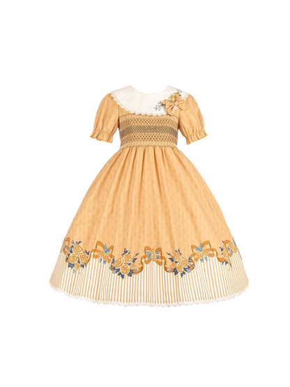 Lolita Flower Elegant Girl Retro Dress