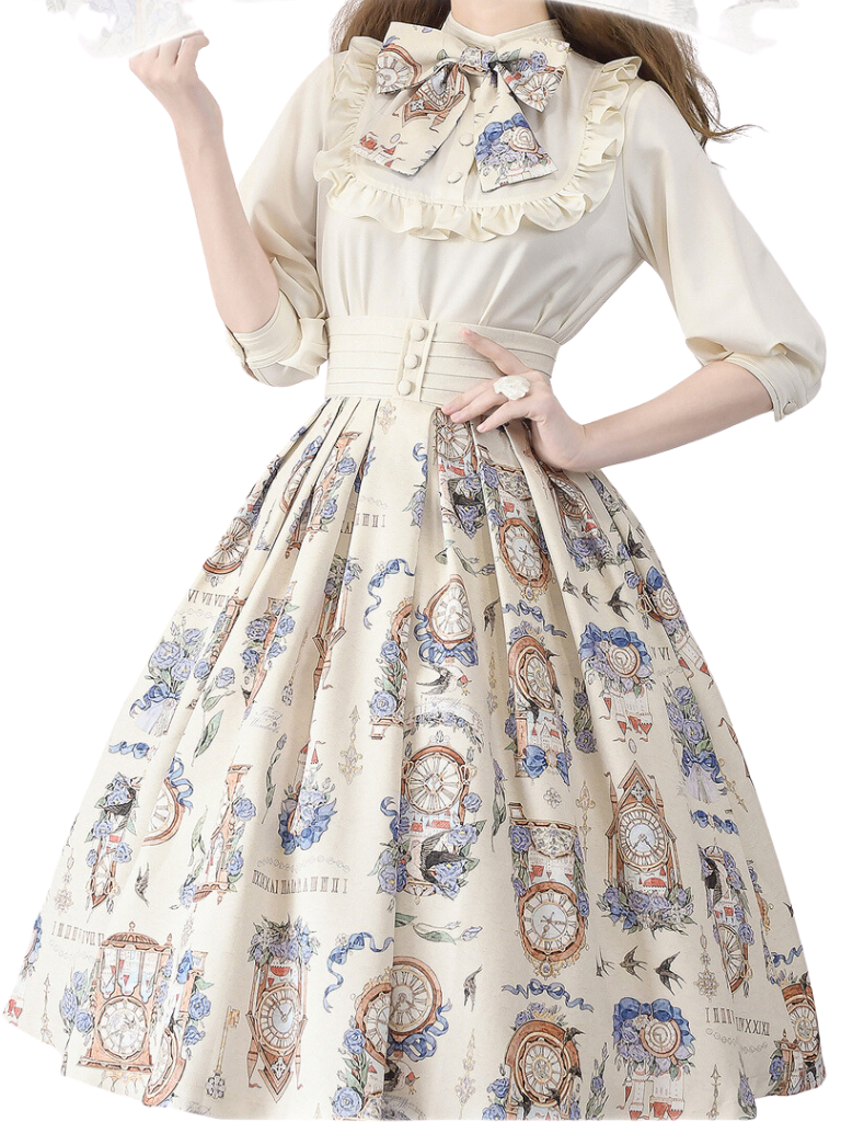 Lolita Echo Daily Echo Setup Suskart Eleegan Trochrasical Print Shirt Eternal