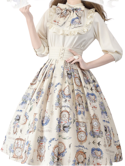 Lolita Echo Daily Echo Setup Suskart Eleegan Trochrasical Print Shirt Eternal