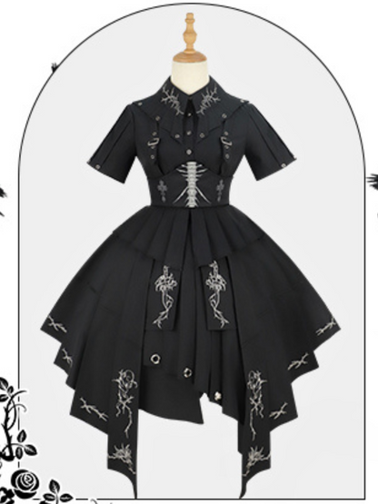 Dress Misty Thorns Dark Lolita Elegant Black