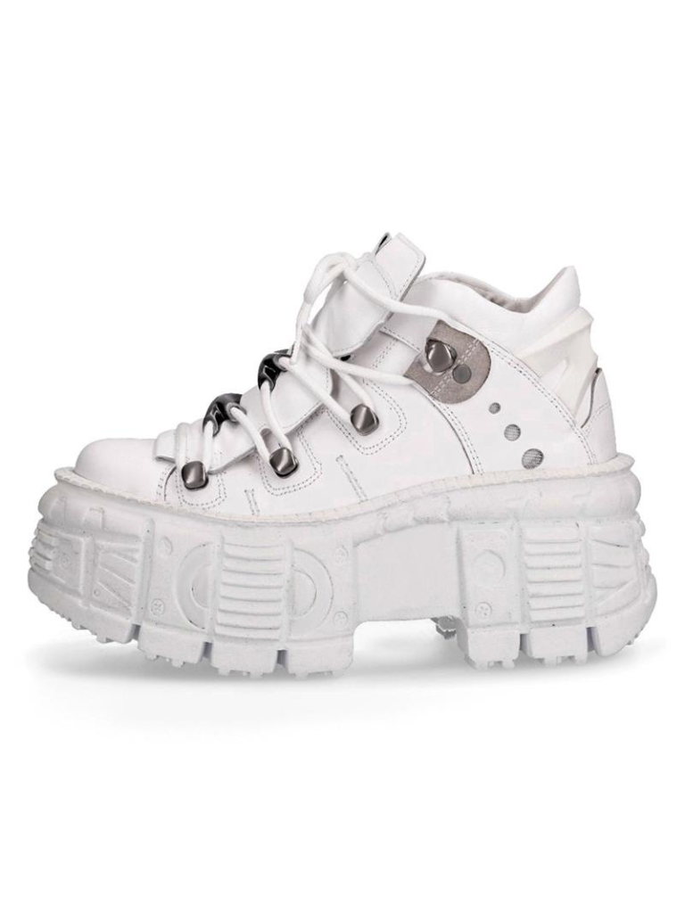 Style Cut High Dark Punk Street Retro Shoes Sole Tank