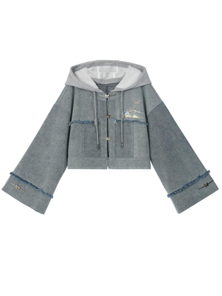 Veste en jean Jupe Polo Unisexe Court