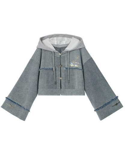 Veste en jean Jupe Polo Unisexe Court