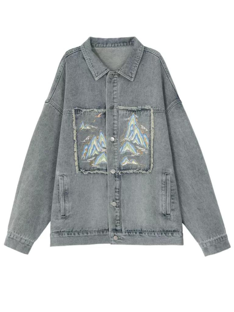 Veste en jean Jupe Polo Unisexe Court