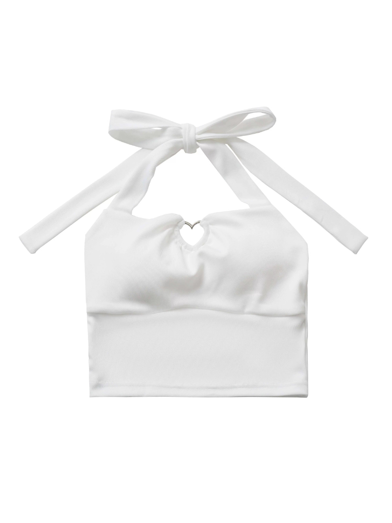 Top Dark Spring Knit Cami Print V-Neck Neck Halter Bow Summer