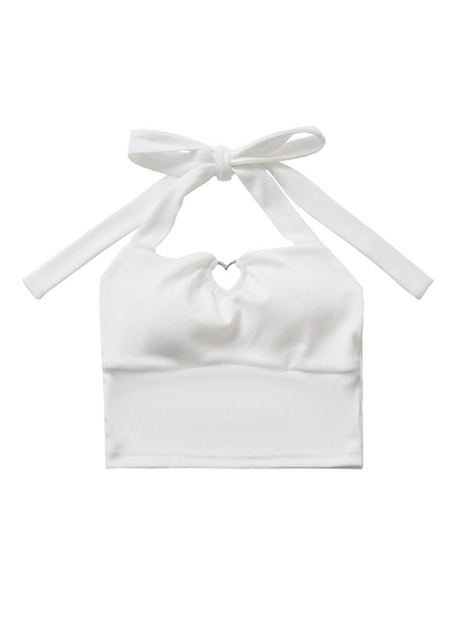 Top Dark Spring Knit Cami Print V-Neck Neck Halter Bow Summer