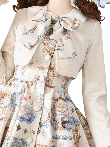 Print Legant Jacket Dress Classical Set Echo Eternal Echo Lotor