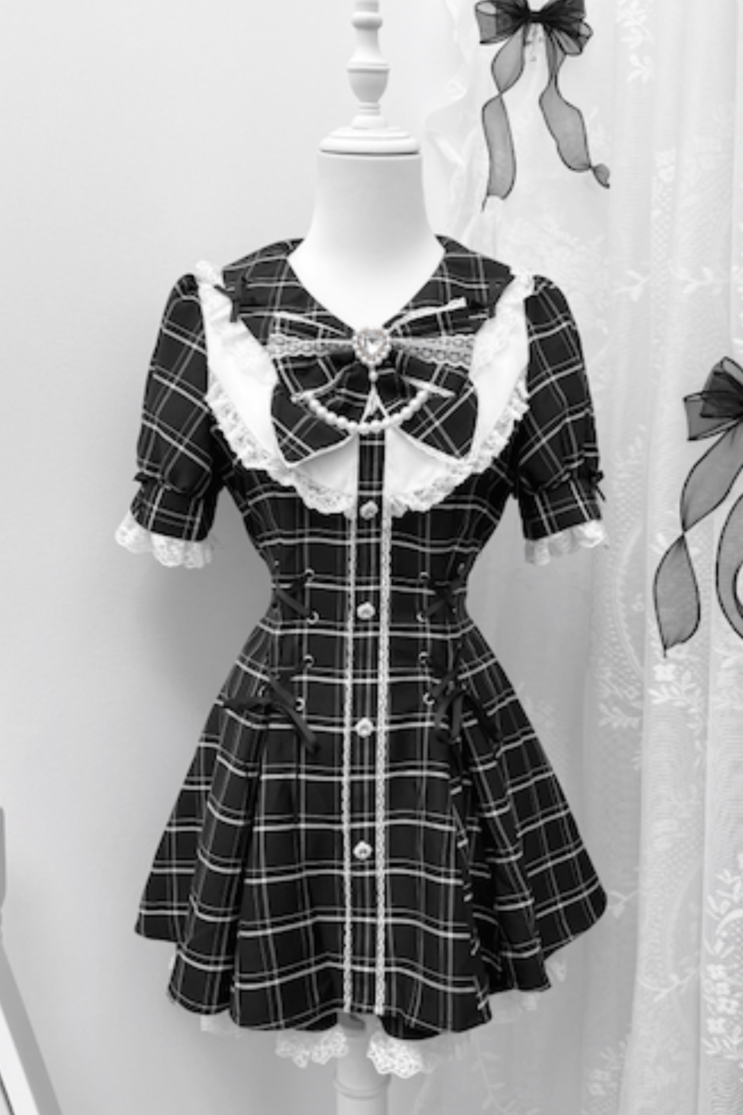 puff pants inner Ribbon + top sleeve
