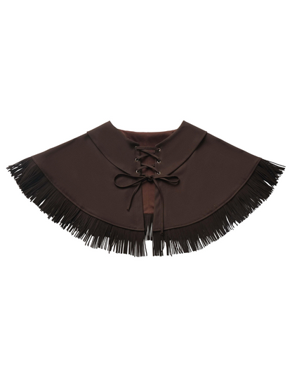 Design Split Wonder Bear Knit Top Shawl Maillard