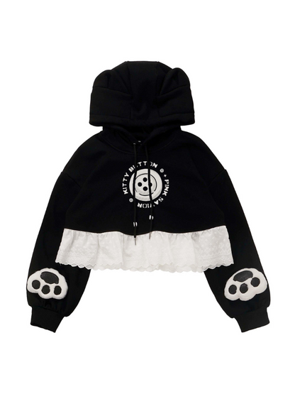 Plash Black Food Sweat Chest Long Singing Long Skirt Suit