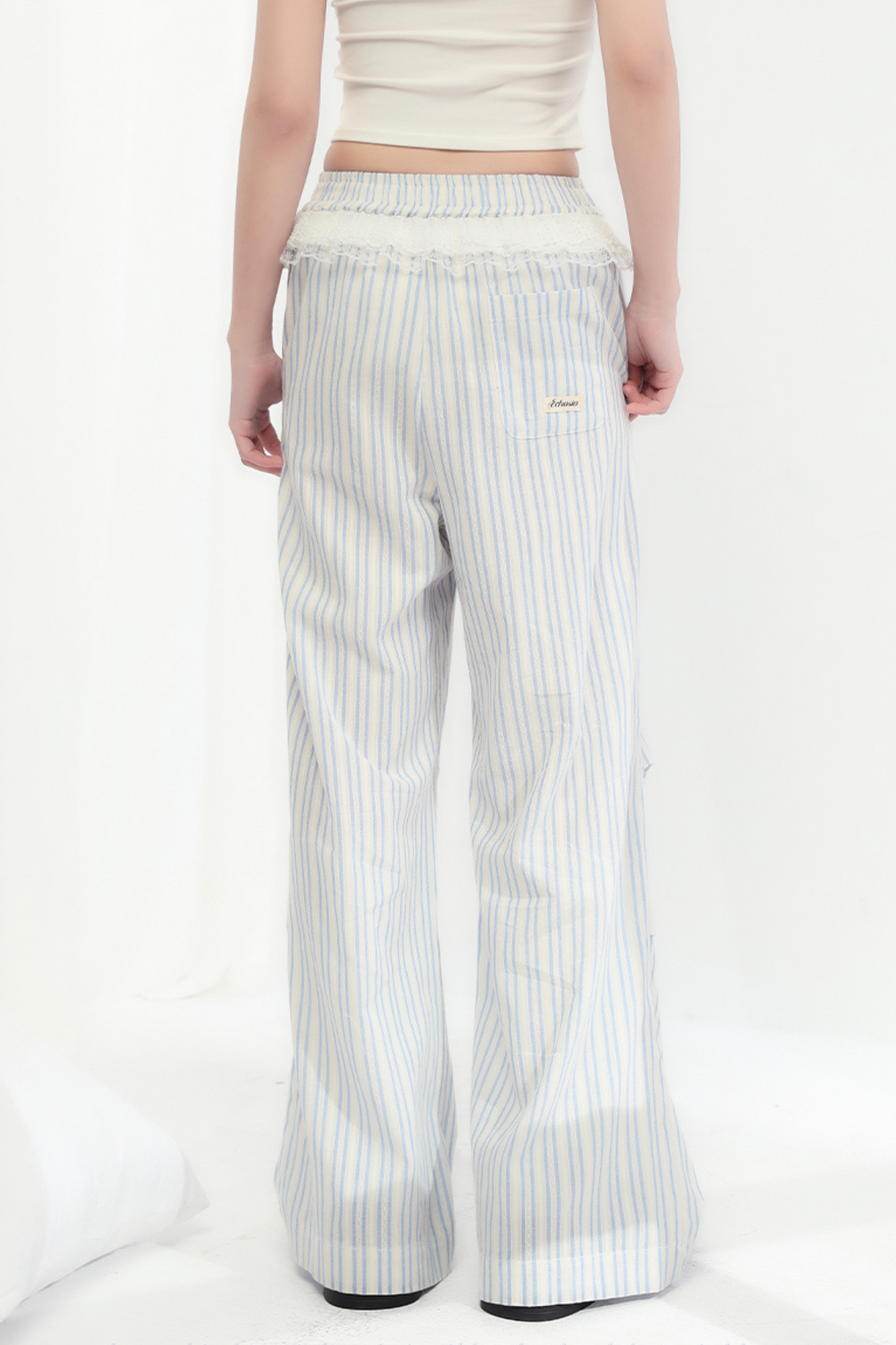 Pants Striped Wide Loose Trend