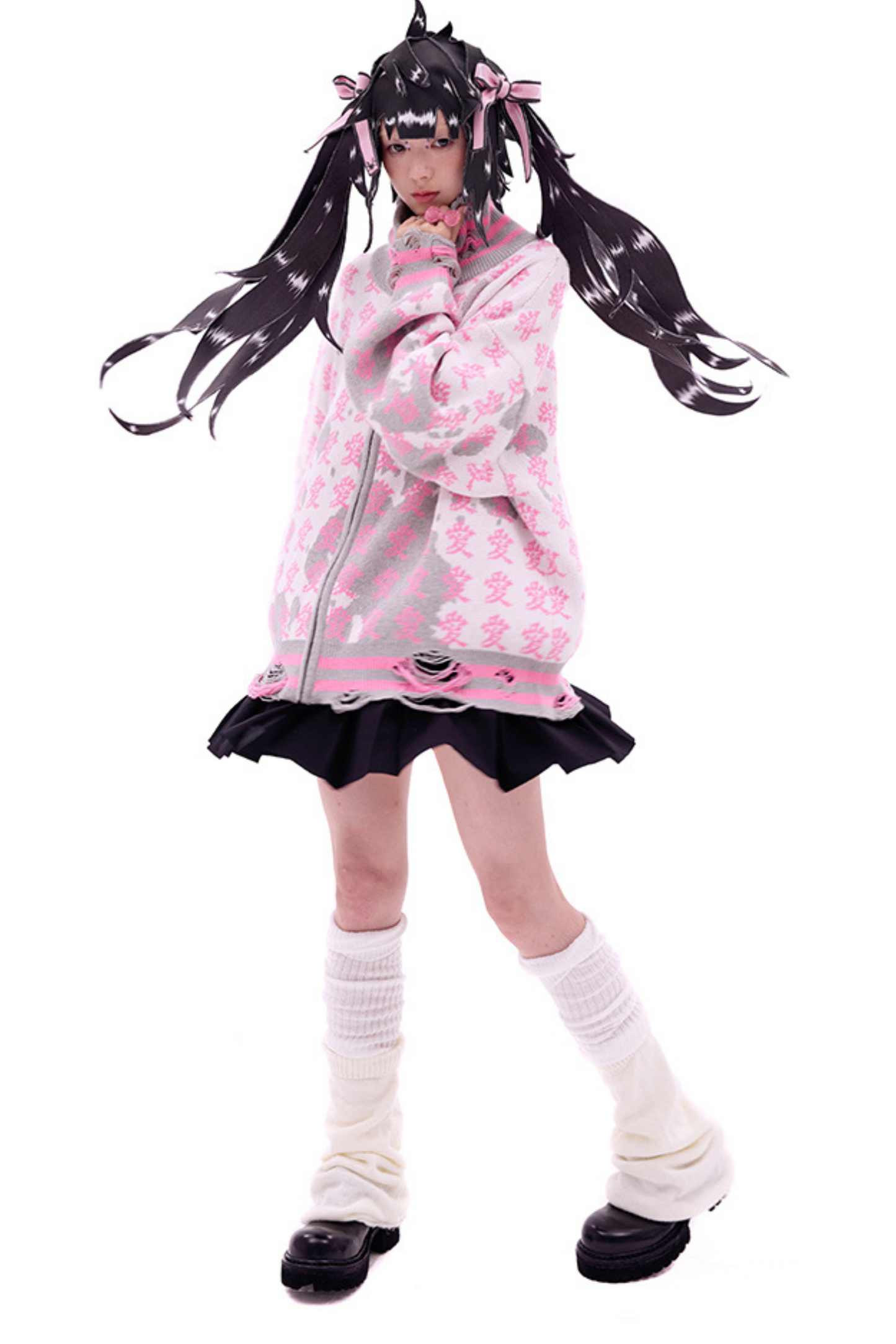 Hat Ponytail Double Wig