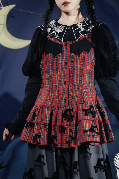 Top Dracula Check Sleeveless