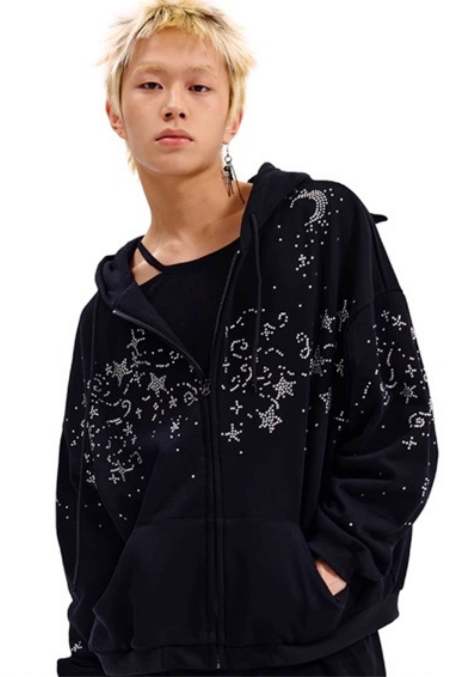 Hoodie Starry Sweatshirt Diamond