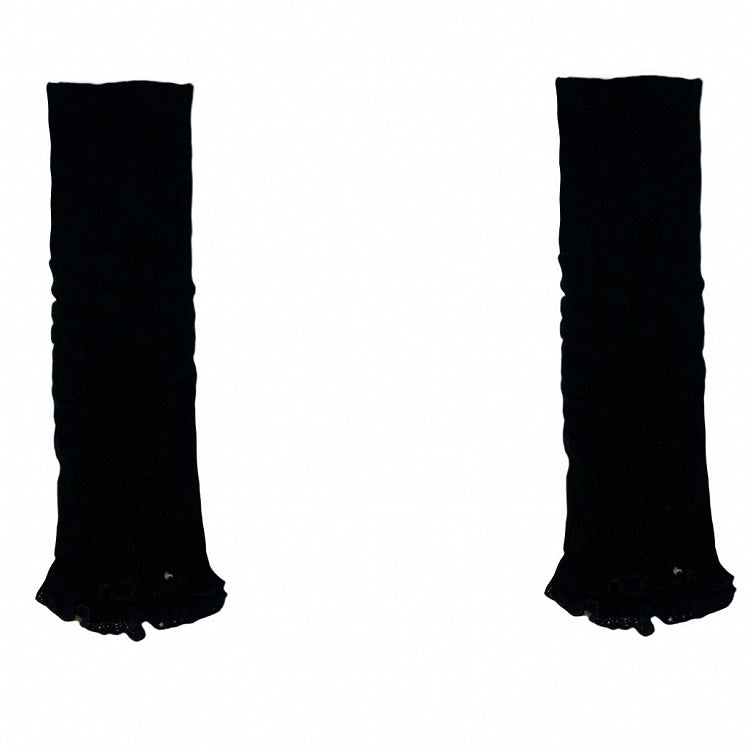 Knitted Blue/Yellow/Black/White Leg Warmers