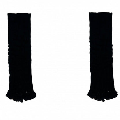Knitted Blue/Yellow/Black/White Leg Warmers