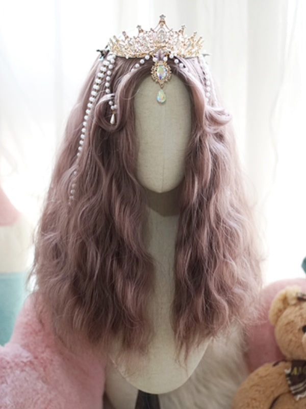 Light Purple Long Wavy Wig