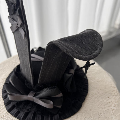 Gothic Bunny Lolita Dark Hat Ears Gray Mini