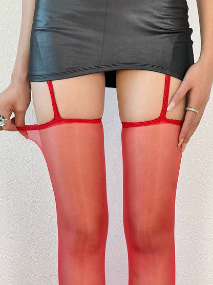 8 Strümpfe Farbe Halbtransparent Optionen Straps