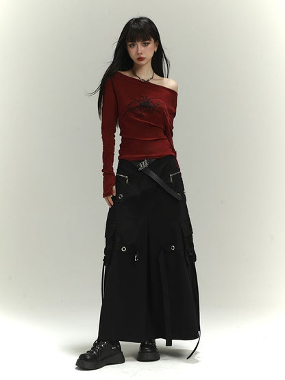 105CM Black PU Waist Belt