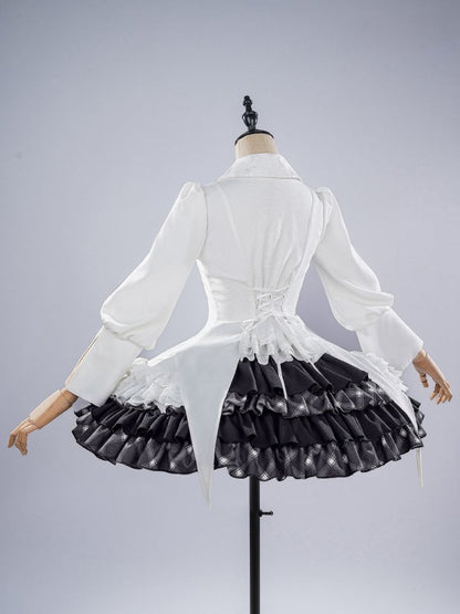 Yosuga no Sora Kasugano Sora White Shirt and Black Skirt Lolita-Style Cosplay Costume