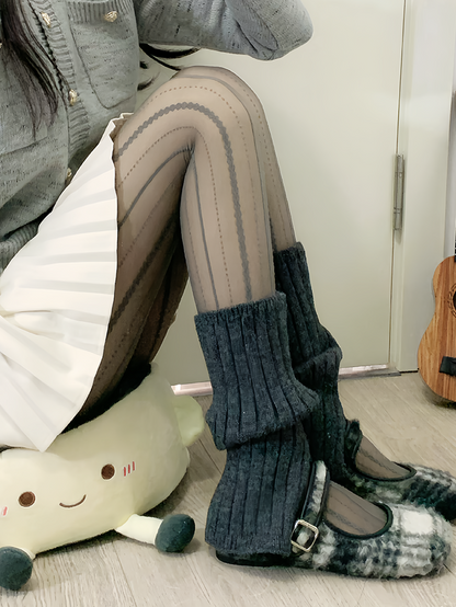 Milk White/Grey/Coffee Tights